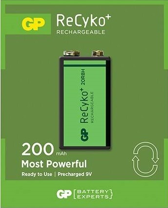 Druif Fonkeling bedrijf GP 200 mAh 9 V oplaadbare batterij | BatterijTotaal.nl