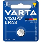 1 stuks Varte Alkaline Knoopcel LR 43, V 12 GA en 186 (prijs bij een afname van 10 st.)